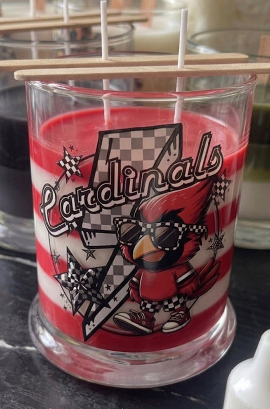 Baseball team candle