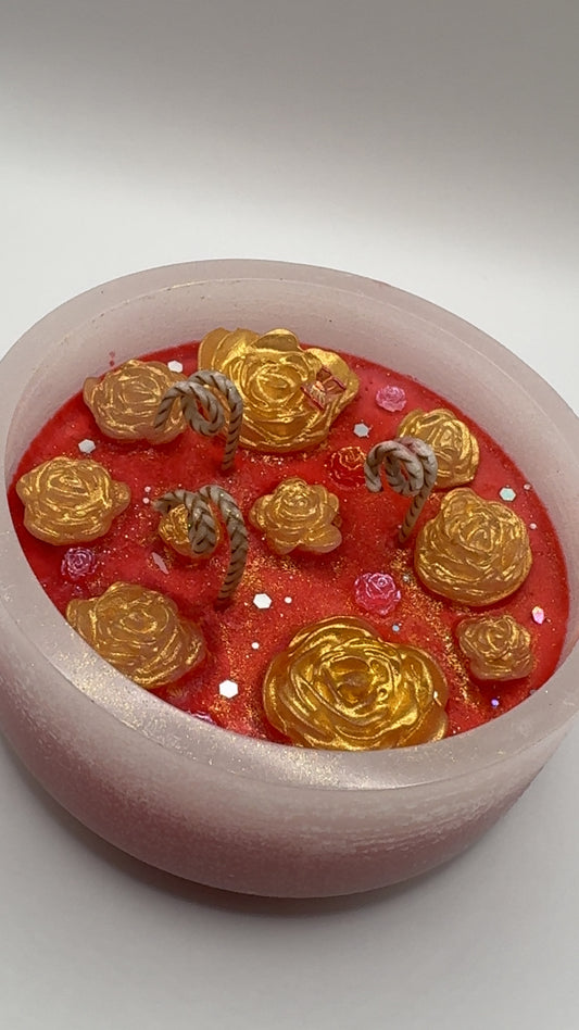 Rose candle