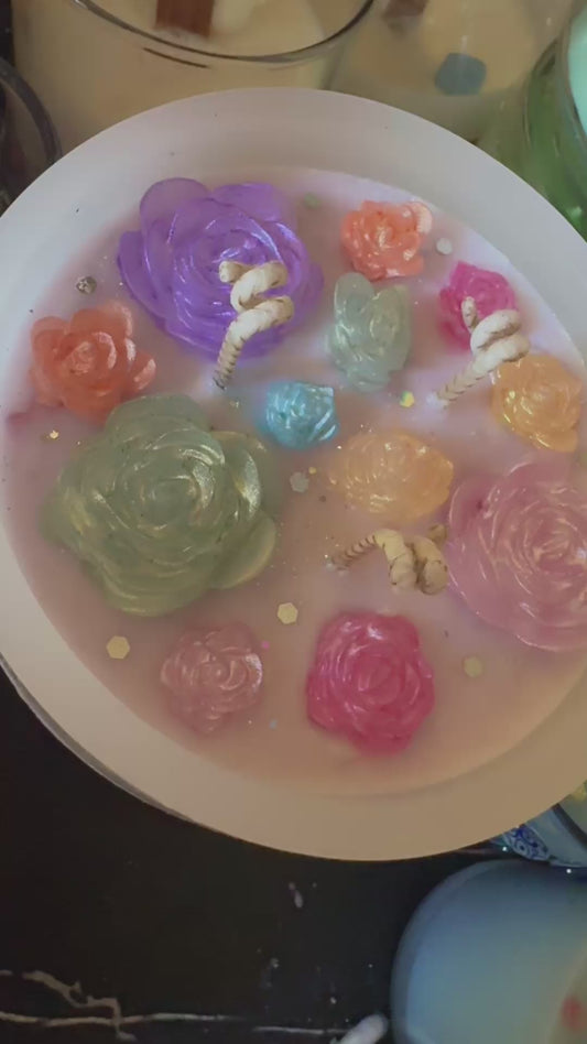 Flower candle (full wax)